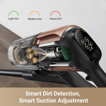 Z20 Cordless Vacuum Cleaner, Smart Vacuum Cleaner with 250AW Powerful Suction, up to 90 Minutes Runtime, Versatile for All Surfaces, Handheld Feature for Hard Floors, Carpets & Sofas | up to 90 Minutes Runtime, Versatile for All Surfaces, Handheld Feature for Hard Floors, Carpets & Sofas