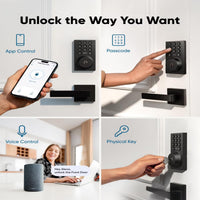 Smart Lock C220 and C30, Keyless Entry Door Lock, Built-In Wifi Deadbolt