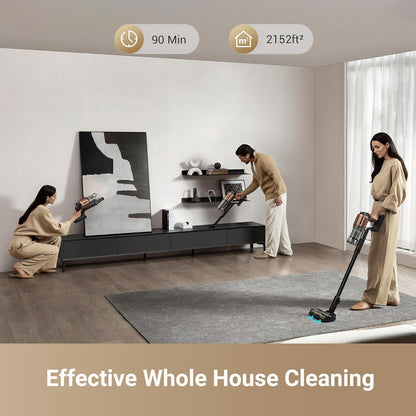 Z20 Cordless Vacuum Cleaner, Smart Vacuum Cleaner with 250AW Powerful Suction, up to 90 Minutes Runtime, Versatile for All Surfaces, Handheld Feature for Hard Floors, Carpets & Sofas | up to 90 Minutes Runtime, Versatile for All Surfaces, Handheld Feature for Hard Floors, Carpets & Sofas