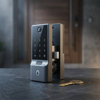 Smart Lock C220 and C30, Keyless Entry Door Lock, Built-In Wifi Deadbolt — Studio Shot