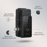 Smart Lock C220 and C30, Keyless Entry Door Lock, Built-In Wifi Deadbolt — infographic