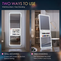 Smart Bathroom Mirror Built to Enhance Daily Routines, Touch Screen Display, Waterproof LED Lighting, Tempered Glass