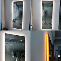 Smart Bathroom Mirror Built to Enhance Daily Routines, Touch Screen Display, Waterproof LED Lighting, Tempered Glass