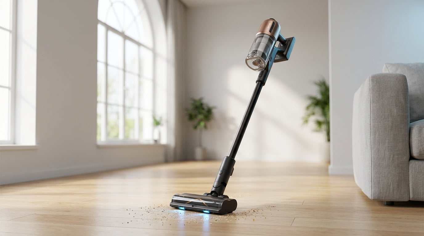 Z20 Cordless Vacuum Cleaner, Smart Vacuum Cleaner with 250AW Powerful Suction, up to 90 Minutes Runtime, Versatile for All Surfaces, Handheld Feature for Hard Floors, Carpets & Sofas | up to 90 Minutes Runtime, Versatile for All Surfaces, Handheld Feature — Lifestyle